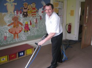 Cleaning Carpets at Cardiff Nursery School